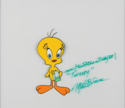 Lot #463 Mel Blanc: Tweety Bird Signed Production Cel - Image 1