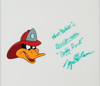Lot #462 Mel Blanc: Daffy Duck Signed Production Cel - Image 1