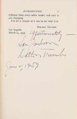 Lot #519 Dalton Trumbo: Trumbo to Douglas, the Hollywood legend that hired him to write Spartacus— 