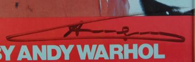 Lot #440 Andy Warhol Signed Poster of Muhammad Ali - Image 2