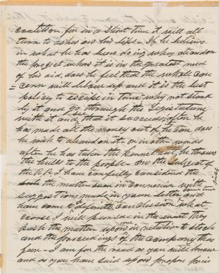 Lot #11 Andrew Johnson: Preparing to fight for his political life, Johnson goes after his bitter enemy in an eight-page handwritten letter: 