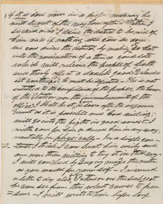 Lot #11 Andrew Johnson: Preparing to fight for his political life, Johnson goes after his bitter enemy in an eight-page handwritten letter: 