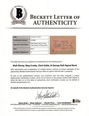 Lot #456 Walt Disney Signature (Autograph Album) - Image 3