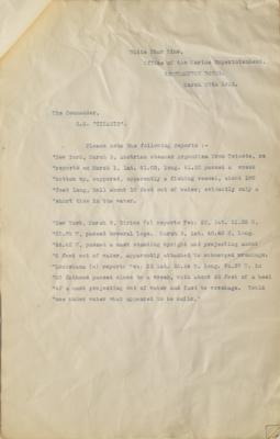 Lot #300 Titanic: Packet of (6) 'Obstruction to Navigation' Reports - Image 5