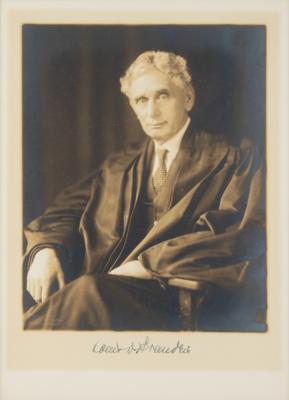Lot #163 Louis Brandeis Signed Photograph - Image 1