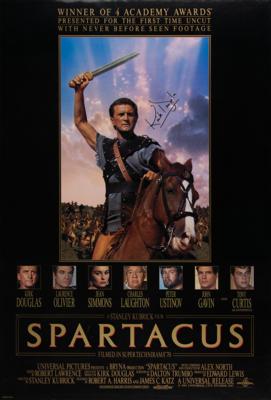 Lot #647 Kirk Douglas Signed Spartacus Poster - Image 1