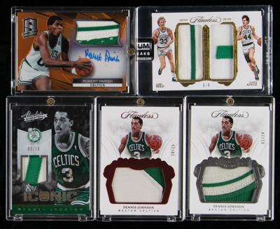 Lot #889 Boston Celtics Hall of Fame Lot of (5)