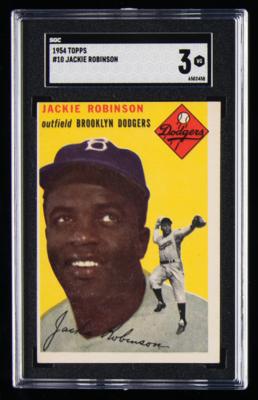 Lot #781 1954 Topps #10 Jackie Robinson SGC VG 3