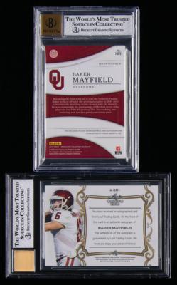 Lot #945 Baker Mayfield (2) Autograph and Relic Cards Football Cards - Image 2