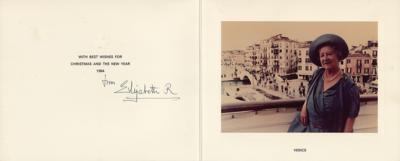 Lot #192 Elizabeth, Queen Mother Signed Christmas Card - Image 1
