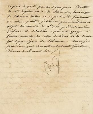 Lot #350 Napoleon Letter Signed - Image 2