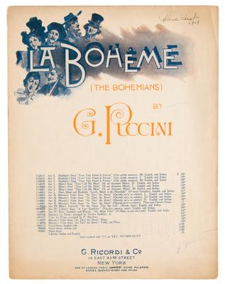 Lot #523 Giacomo Puccini Autograph Musical Quotation Signed - Image 3