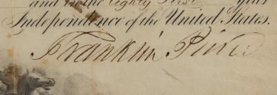 Lot #8 Franklin Pierce Document Signed as President - Image 2