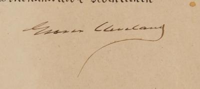 Lot #50 Grover Cleveland Document Signed as President - Image 2