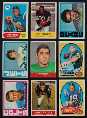Lot #892 1960s-70s Football HOF Card Lot of (27)