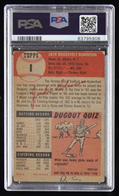 Lot #778 1953 Topps #1 Jackie Robinson PSA GOOD 2 (MK) Baseball Card - Image 2