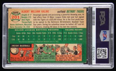 Lot #783 1954 Topps #201 Al Kaline RC PSA VG-EX 4 Baseball Card - Image 2