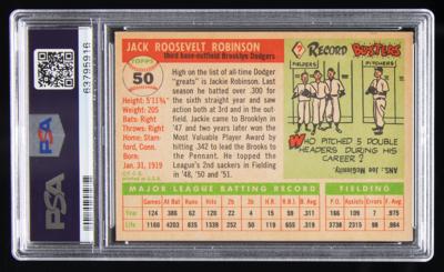 Lot #788 1955 Topps #50 Jackie Robinson PSA VG-EX 4 Baseball Card - Image 2