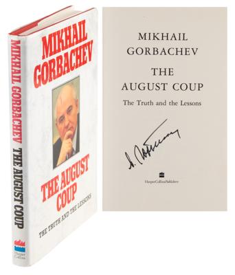 Lot #202 Mikhail Gorbachev Signed Book - Image 1