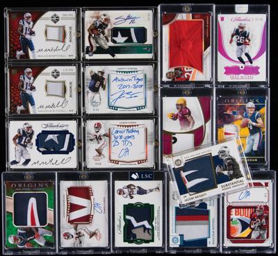 Lot #946 New England Patriots Lot of (26) Autographs and Relics Football Cards - Image 2