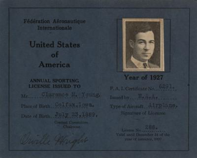 Lot #395 Orville Wright: Wright approves a 1927 