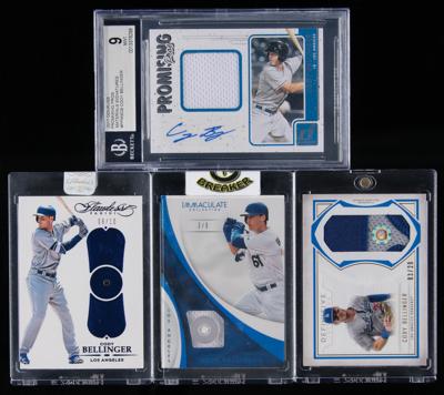 Lot #856 Cody Bellinger (4) Autograph/Relic Cards - Image 1