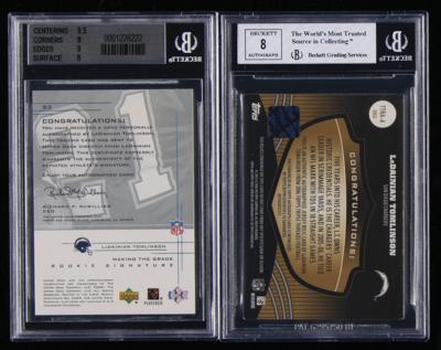 Lot #954 LaDainian Tomlinson (2) Autograph Cards Football Cards - Image 2