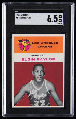 Lot #871 1961-62 Fleer #3 Elgin Baylor RC SGC