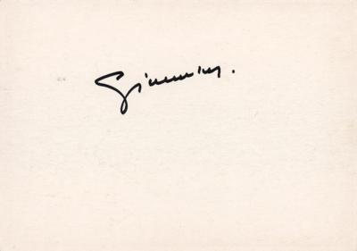 Lot #446 Hubert de Givenchy Signed Photograph - Image 1