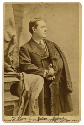 Lot #653 William J. Florence Twice-Signed Photograph - Image 1