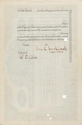 Lot #259 Ransom E. Olds Signed Stock Certificate - Image 2