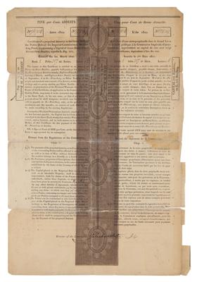 Lot #111 Nathan Mayer Rothschild Signed Russian Imperial Bond - Image 2
