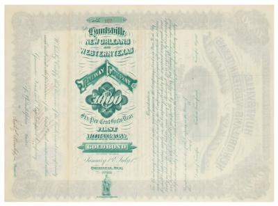 Lot #328 The Huntsville, New Orleans and Western Texas Railway Company Bond - Image 2