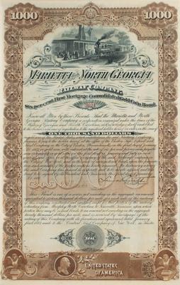 Lot #331 Marietta and North Georgia Railway Company Bond - Image 1