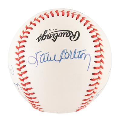 Lot #707 Baseball: 300 Game Winners Signed Baseball - Image 3