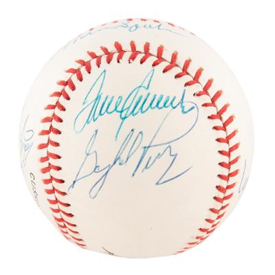 Lot #707 Baseball: 300 Game Winners Signed Baseball - Image 4