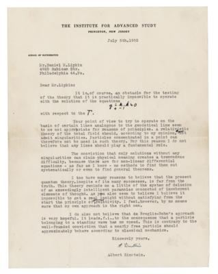 Lot #119 Albert Einstein: 
