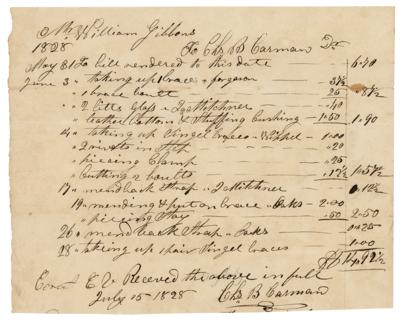 Lot #112 Cornelius Vanderbilt Document Signed - Image 1