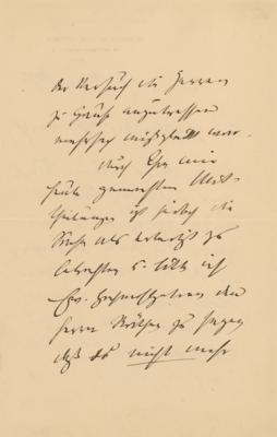 Lot #267 Philipp, Prince of Eulenburg Autograph Letter Signed - Image 2