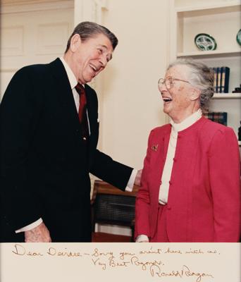 Lot #87 Ronald Reagan Signed Photograph - Image 1