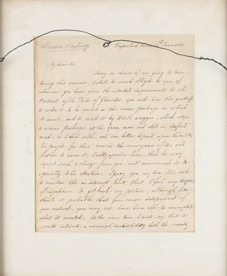 Lot #208 Warren Hastings Autograph Letter Signed - Image 2