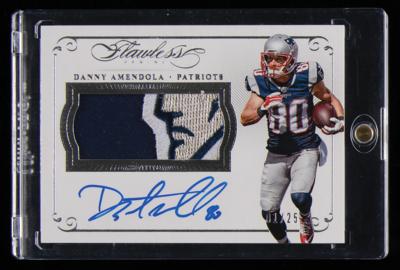 Lot #916 2015 Panini Flawless Danny Amendola Autograph/Game-Used Patch (1/25) - Image 1