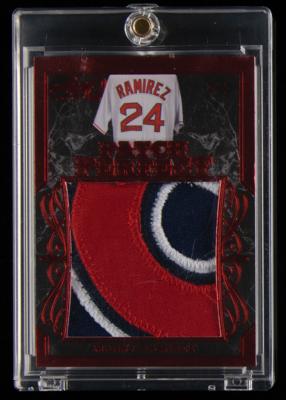Lot #828 2017 Leaf Q Patch Perfect Manny Ramirez Jumbo Patch (3/4) - Image 1