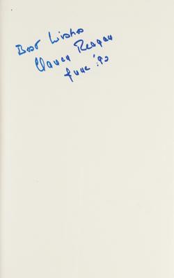 Lot #85 Nancy Reagan Signed Book - Image 2