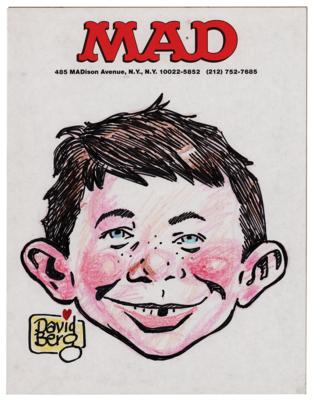 Lot #467 MAD Magazine: Dave Berg Original Sketch of Alfred E. Neuman - Image 1