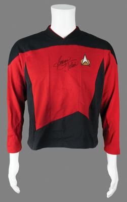 Lot #680 Star Trek: George Takei Signed Starfleet Shirt - Image 1