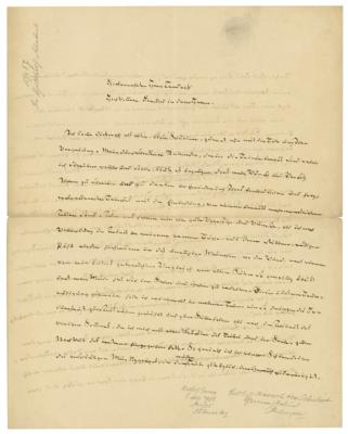 Lot #284 Gotthilf Heinrich von Schubert Autograph Letter Signed - Image 1