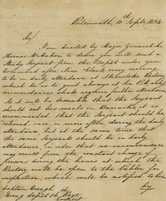 Lot #369 John Gurwood Letter Signed - Image 1