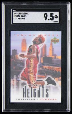 Lot #880 2003 Upper Deck City Heights LeBron James SGC MT+ 9.5 Basketball Card - Image 1