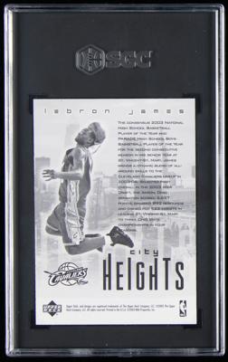 Lot #880 2003 Upper Deck City Heights LeBron James SGC MT+ 9.5 Basketball Card - Image 2